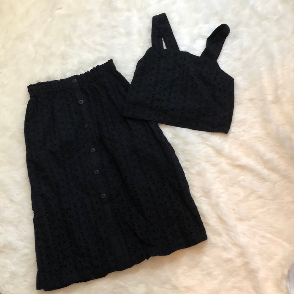 Target Midi Skirt and Crop Top Set